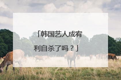 韩国艺人成宥利自杀了吗？