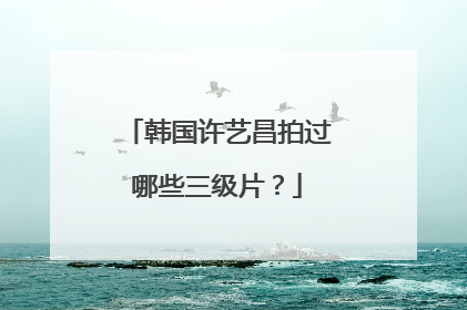 韩国许艺昌拍过哪些三级片？