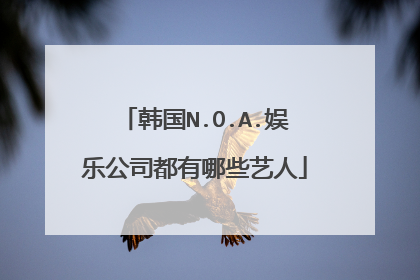 韩国N.O.A.娱乐公司都有哪些艺人
