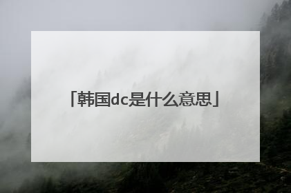 韩国dc是什么意思