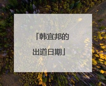 韩宜邦的出道日期