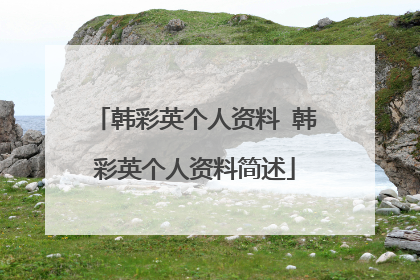 韩彩英个人资料 韩彩英个人资料简述