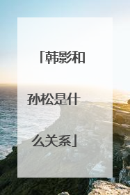 韩影和孙松是什么关系