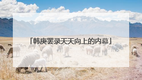 韩庚罢录天天向上的内幕