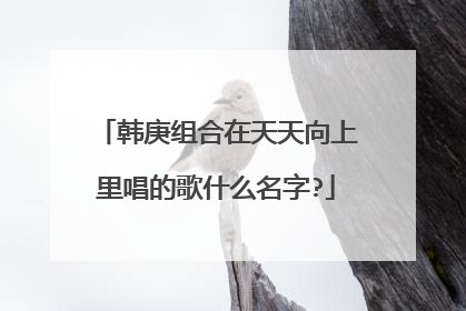 韩庚组合在天天向上里唱的歌什么名字?