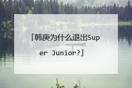 韩庚为什么退出Super Junior?