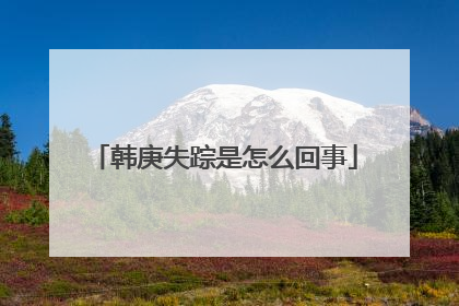 韩庚失踪是怎么回事