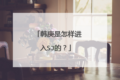 韩庚是怎样进入SJ的？