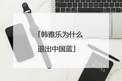 韩雅乐为什么退出中国蓝