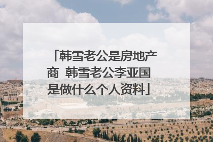 韩雪老公是房地产商 韩雪老公李亚国是做什么个人资料