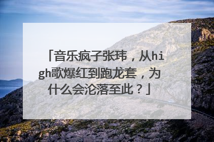 音乐疯子张玮，从high歌爆红到跑龙套，为什么会沦落至此？