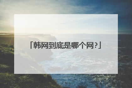 韩网到底是哪个网?
