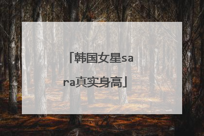韩国女星sara真实身高
