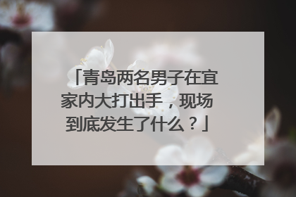 青岛两名男子在宜家内大打出手,现场到底发生了什么?