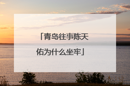 青岛往事陈天佑为什么坐牢