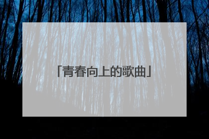 青春向上的歌曲