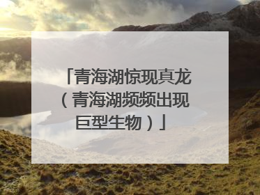 青海湖惊现真龙(青海湖频频出现巨型生物)