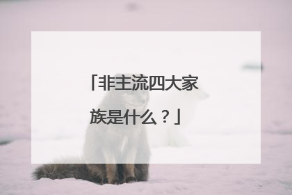 非主流四大家族是什么？