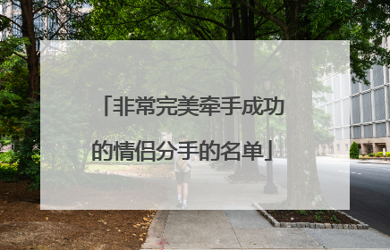 非常完美牵手成功的情侣分手的名单