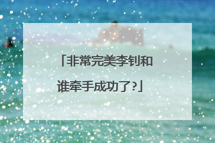 非常完美李钊和谁牵手成功了?