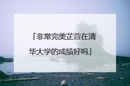 非常完美芷萱在清华大学的成绩好吗