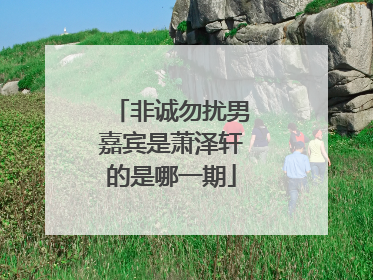 非诚勿扰男嘉宾是萧泽轩的是哪一期