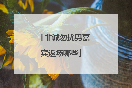 非诚勿扰男嘉宾返场哪些