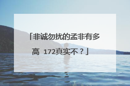 非诚勿扰的孟非有多高 172真实不？