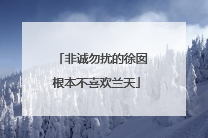 非诚勿扰的徐囡根本不喜欢兰天