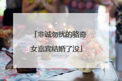 非诚勿扰的骆奇女嘉宾结婚了没