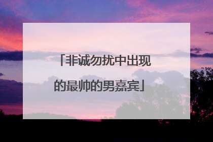 非诚勿扰中出现的最帅的男嘉宾