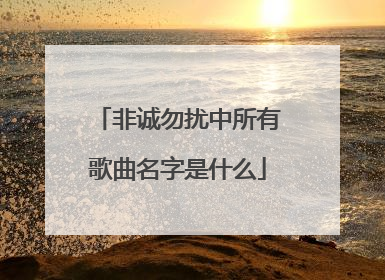 非诚勿扰中所有歌曲名字是什么