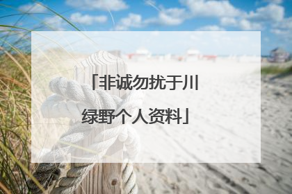 非诚勿扰于川绿野个人资料