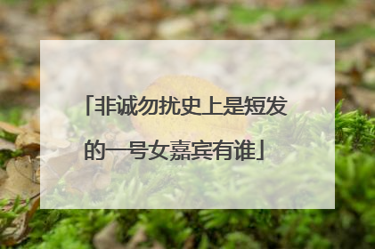非诚勿扰史上是短发的一号女嘉宾有谁