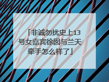 非诚勿扰史上13号女嘉宾徐囡与兰天牵手怎么样了