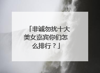 非诚勿扰十大美女嘉宾你们怎么排行？