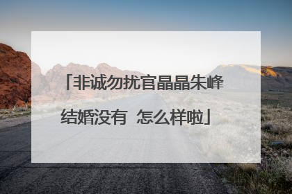 非诚勿扰官晶晶朱峰结婚没有 怎么样啦