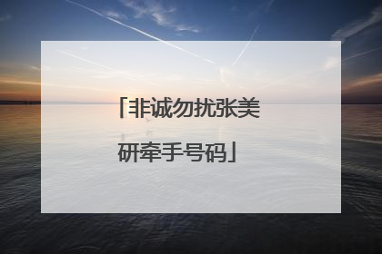 非诚勿扰张美研牵手号码