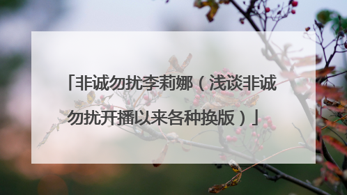 非诚勿扰李莉娜（浅谈非诚勿扰开播以来各种换版）