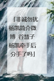 非诚勿扰杨凯简介微博 谷慧子杨凯牵手后分手了吗