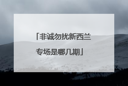 非诚勿扰新西兰专场是哪几期