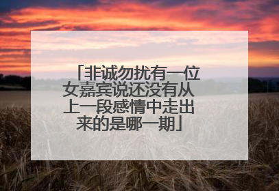 非诚勿扰有一位女嘉宾说还没有从上一段感情中走出来的是哪一期