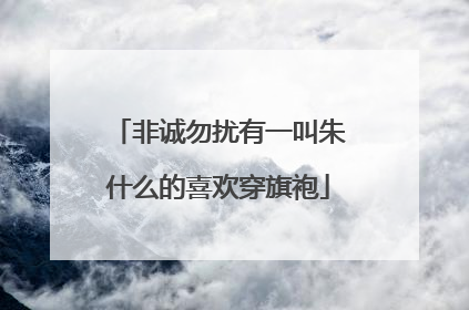 非诚勿扰有一叫朱什么的喜欢穿旗袍