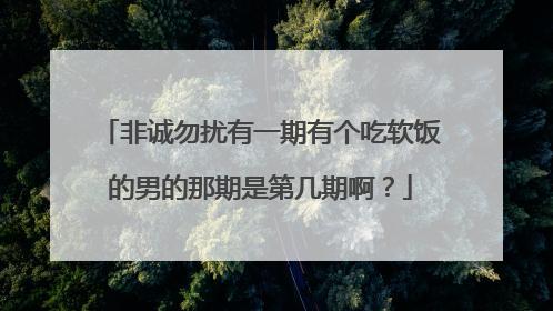 非诚勿扰有一期有个吃软饭的男的那期是第几期啊？