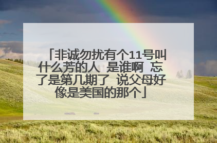 非诚勿扰有个11号叫什么芳的人 是谁啊 忘了是第几期了 说父母好像是美国的那个