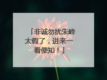 非诚勿扰朱峰太假了，进来一看便知！