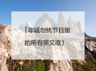 非诚勿扰节目里的所有英文歌