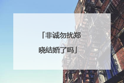 非诚勿扰郑晓结婚了吗