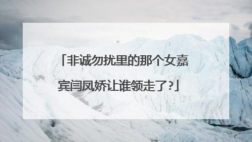 非诚勿扰里的那个女嘉宾闫凤娇让谁领走了?