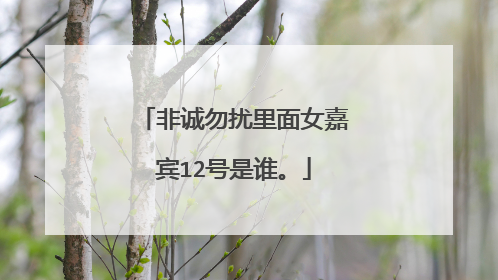 非诚勿扰里面女嘉宾12号是谁。